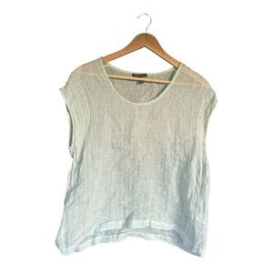 Eileen Fisher Light Green Women's Top Size Small